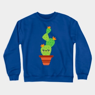 Kawaii Cactus Crewneck Sweatshirt